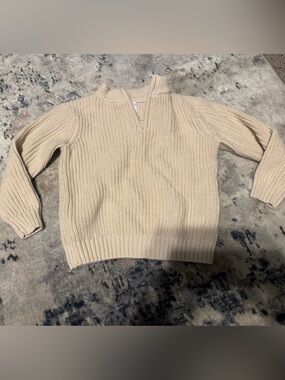 Wonder Nation Cream Rib-Knit toddler Sweater